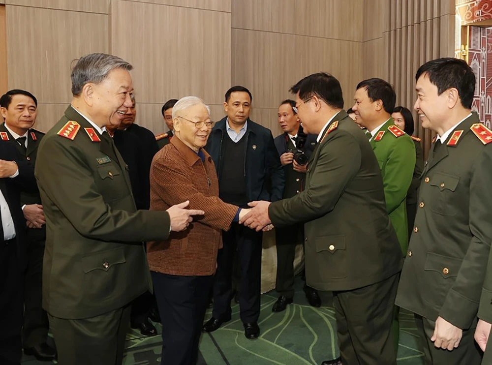 Tổng Bí thư Nguyễn Phú Trọng tham dự Hội nghị Đảng ủy Công an Trung ương