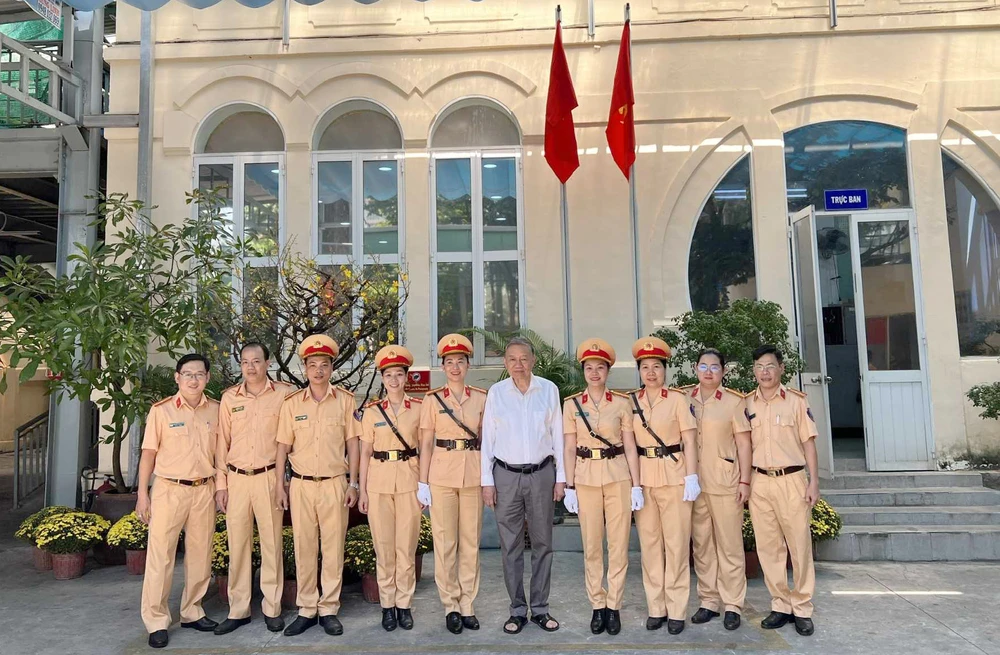 Bộ trưởng Công an Tô Lâm thăm Đội Tuần tra dẫn đoàn, Phòng CSGT Công an TP.HCM