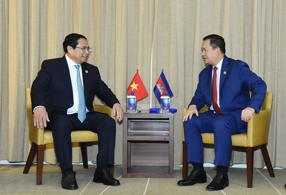 Thủ tướng Phạm Minh Chính gặp Thủ tướng Campuchia tại Australia