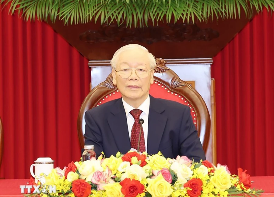 Tổng Bí thư Nguyễn Phú Trọng điện đàm với Tổng thống Liên bang Nga Vladimir Putin