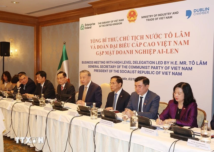 Tổng Bí thư, Chủ tịch nước gặp lãnh đạo 15 tập đoàn lớn nhất Ireland