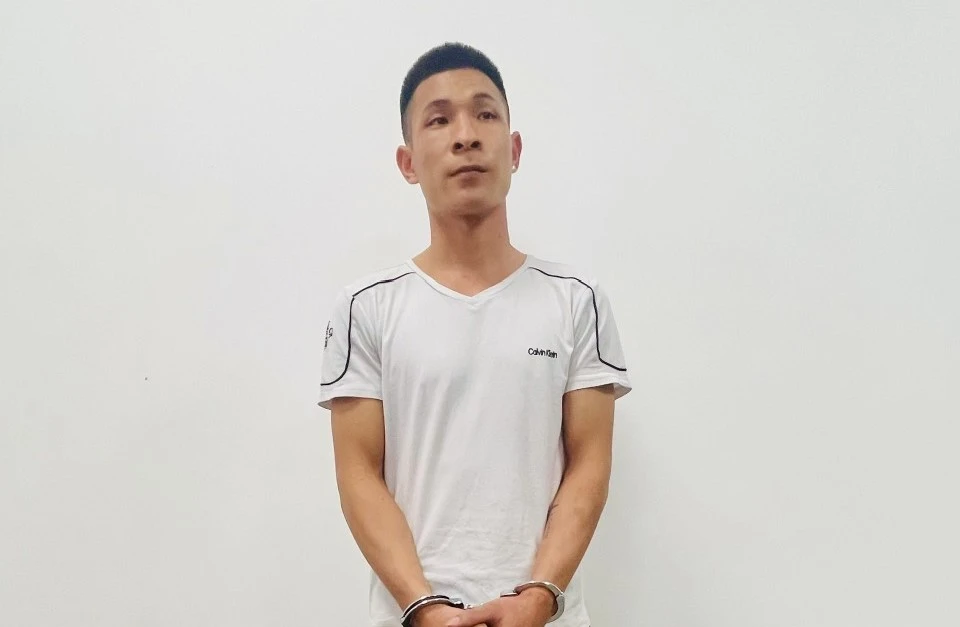 Ma Văn Giang đánh bạn nhậu bị thương nặng rồi bỏ trốn. Ảnh: LA