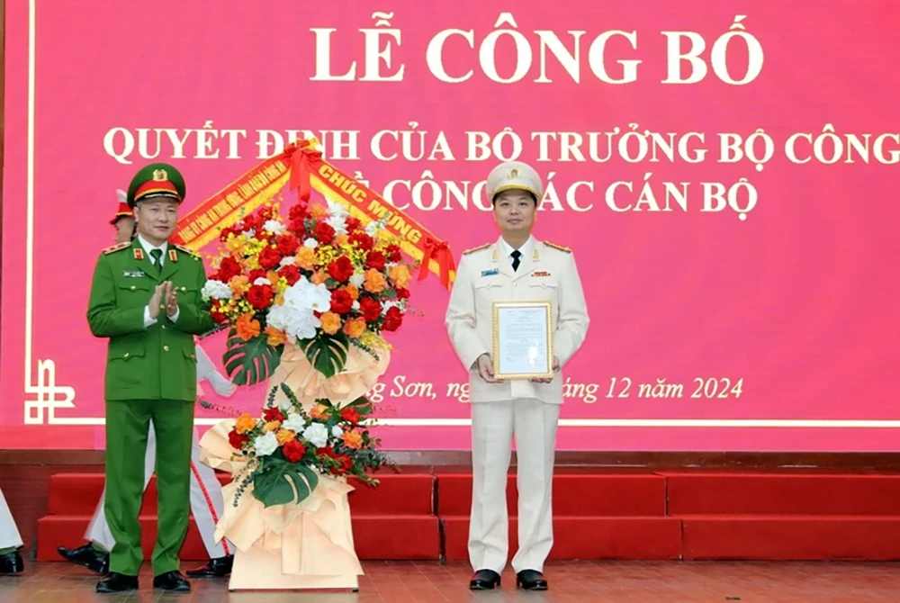 Phó Cục trưởng Cục An ninh kinh tế làm Giám đốc Công an tỉnh Lạng Sơn