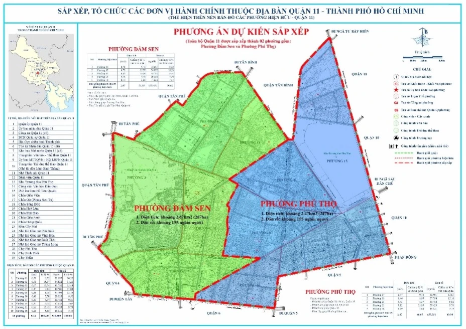 Quận 11 đề xuất có tên phường Đầm Sen