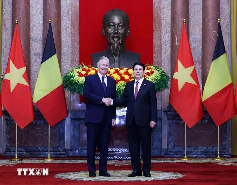 Chủ tịch nước Lương Cường đề nghị Bỉ sớm phê chuẩn Hiệp định Bảo hộ đầu tư Việt Nam- EU