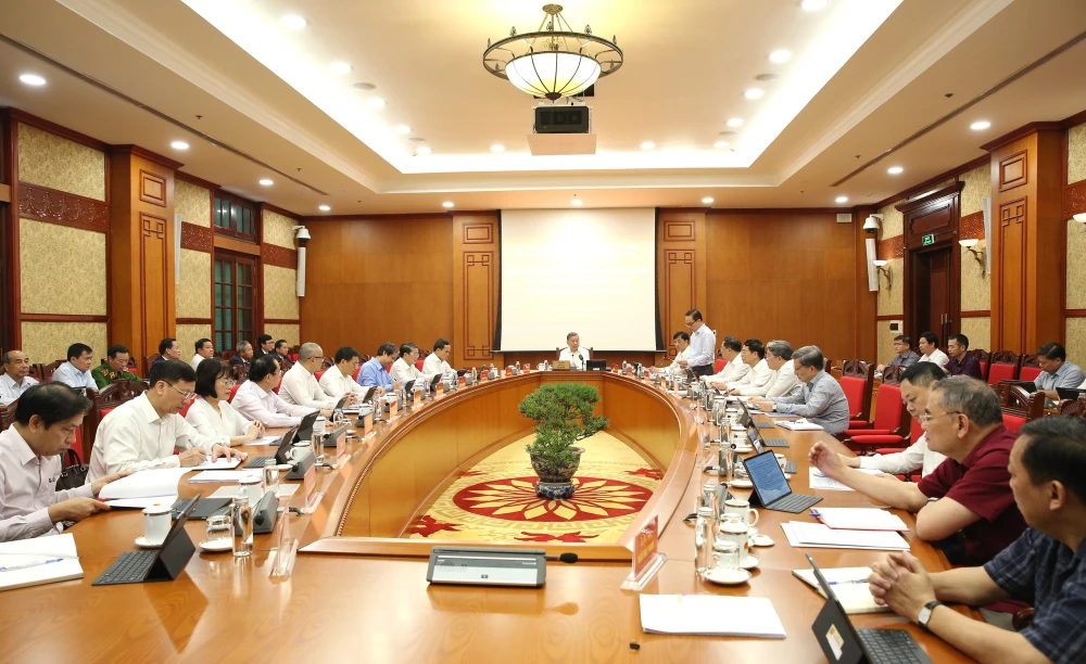 Tổng Bí thư Tô Lâm chỉ đạo nhiều nội dung quan trọng trong thực hiện Nghị quyết 57