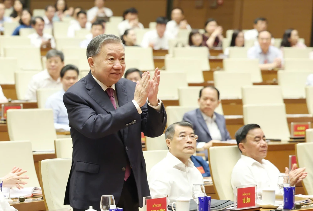 Tổng Bí thư, Chủ tịch nước Tô Lâm dự Hội nghị. Ảnh: QH