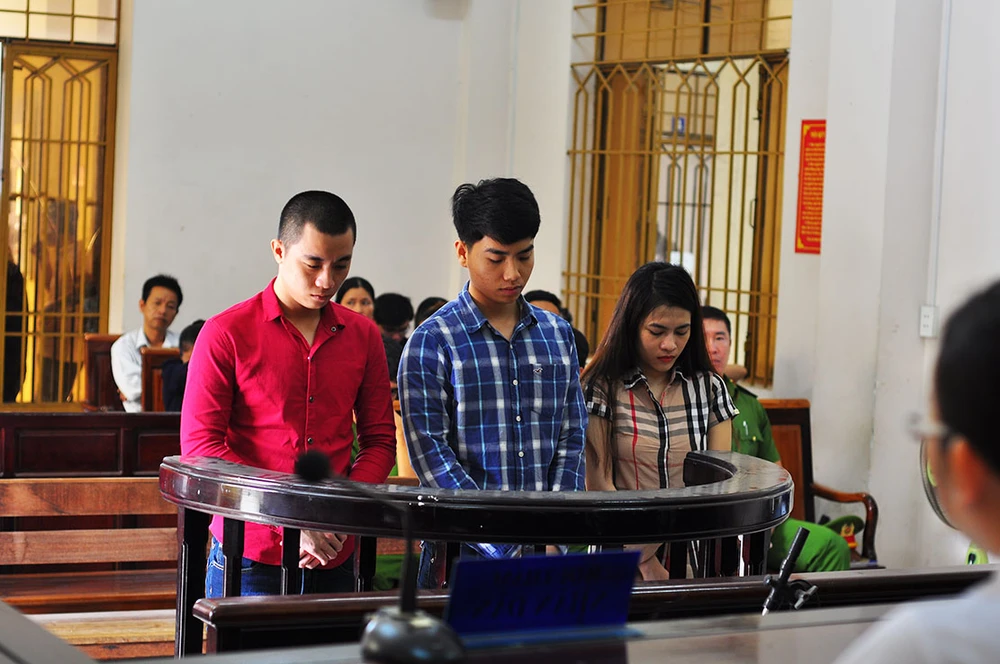 Ba bị cáo tại tòa. Ảnh: T.D