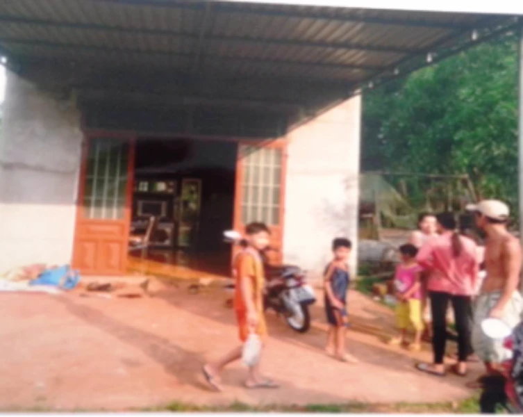 Hiện trường nơi Dương đâm chị Nhung. Ảnh: CTV