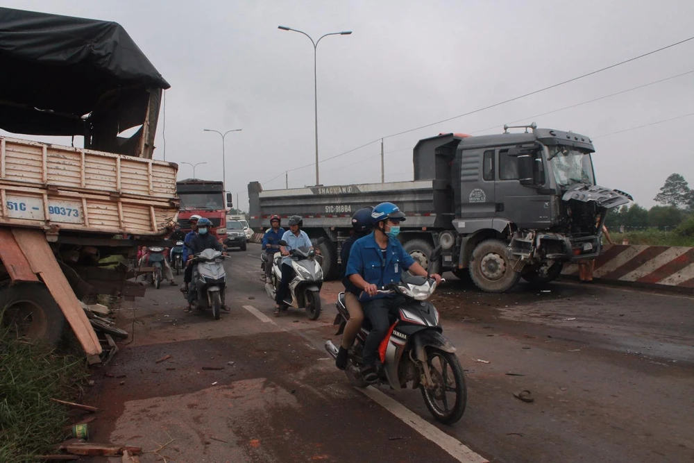 hiện trường vụ tai nạn