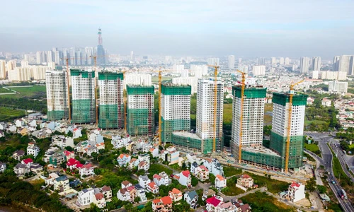 Một dự án quy mô 1.800 căn sắp được bàn giao cuốn chiếu trong năm 2018-2019. Ảnh: H.T