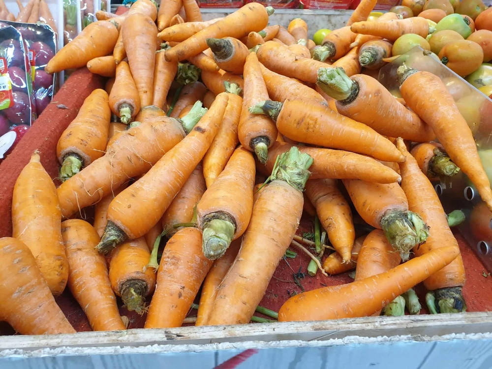 Cà rốt có nhiều chất dinh dưỡng tốt cho sức khỏe. Ảnh: NV