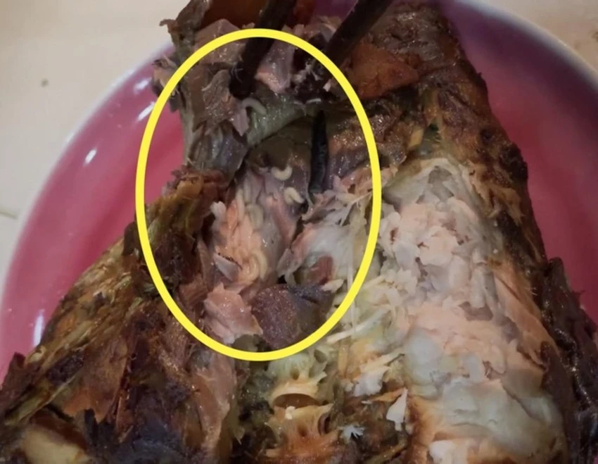 Thực phẩm chín có vật thể lạ xâm nhập. Ảnh minh họa