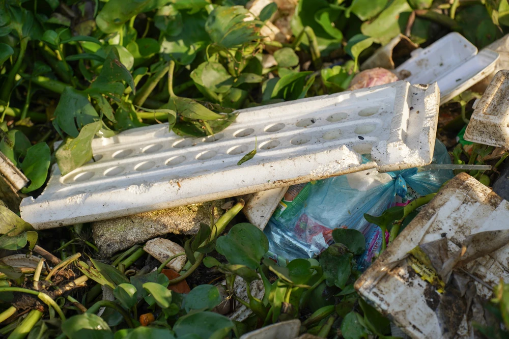 Đủ loại rác thải sinh hoạt bị thải bỏ ở kênh Nhiêu Lộc-Thị Nghè