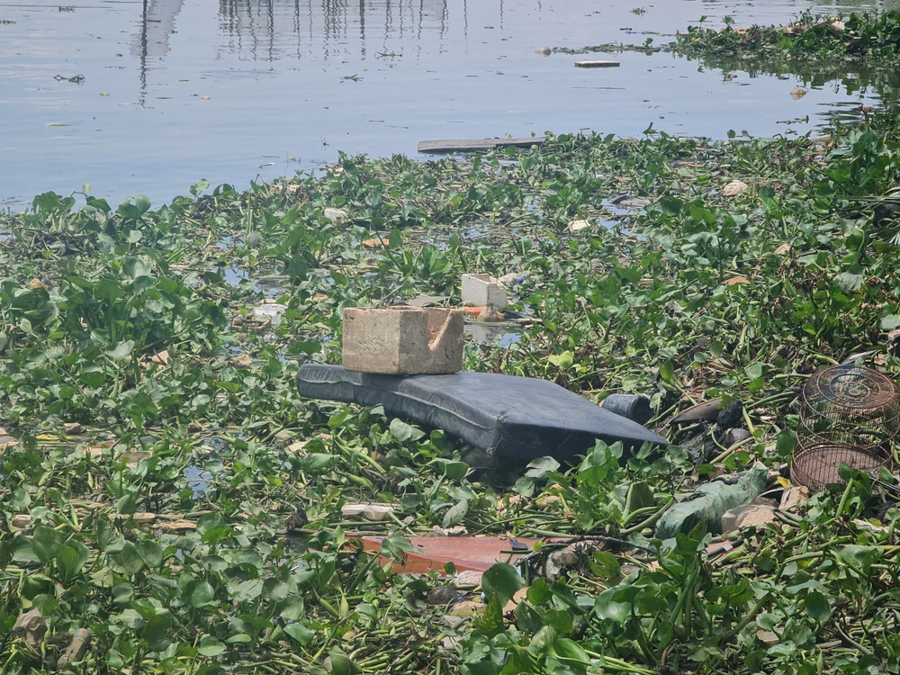 Nệm cũ cũng bị bỏ thằng ra kênh