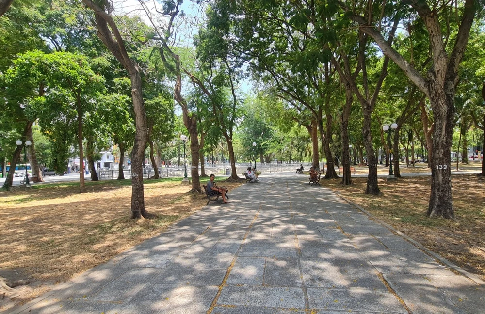 Nhiều thảm cỏ ở Công viên 23-9 'biến mất' sau khi tổ chức ngày hội du lịch