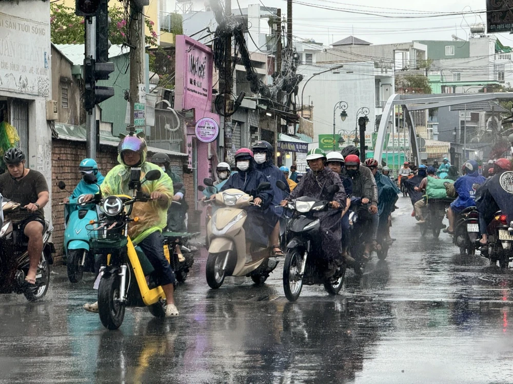 Mưa dông ở TP.HCM làm đổ nhiều cây xanh và tình hình mưa lớn sẽ tiếp tục diễn ra ở Nam Bộ