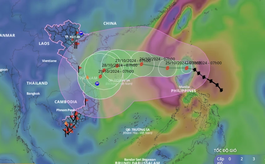 Bão Trà Mi ảnh hưởng vùng biển Nam Bộ ra sao?