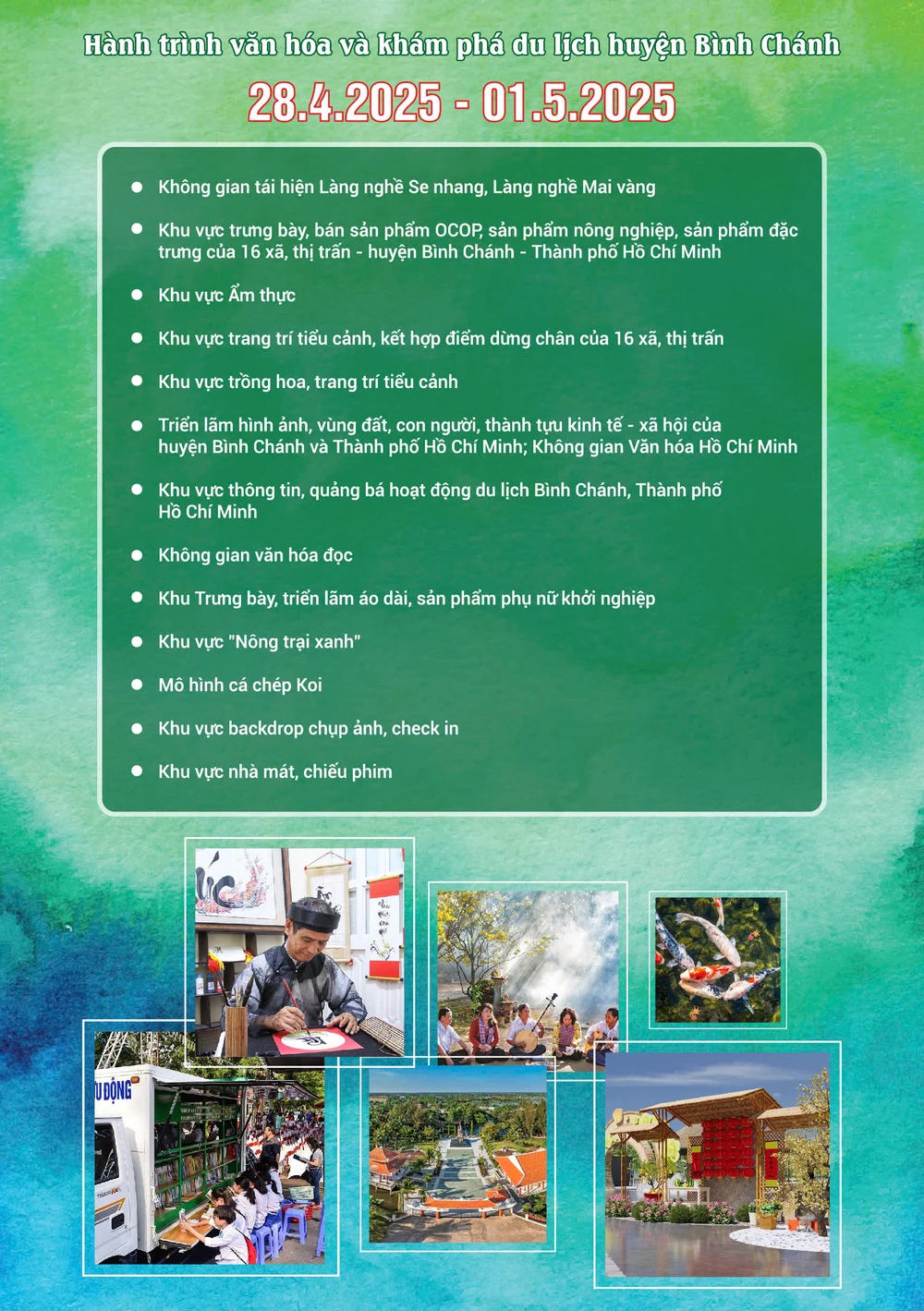 Nhiều hoạt động vui chơi giải trí đặc sắc ở huyện Bình Chánh dịp lễ 30-4 và 1-5