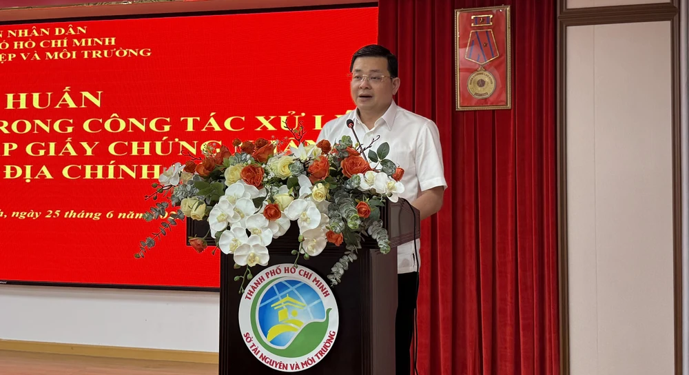 Sở NN&MT TP.HCM tập huấn cấp Giấy chứng nhận khi vận hành chính quyền 2 cấp