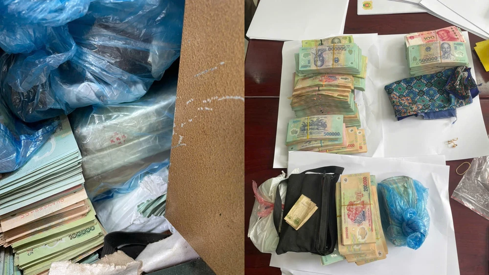 Chiếc két sắt chứa 3 bánh heroin, 1.800 viên hồng phiến và 1,7 tỷ đồng trong vụ án ma túy ở Lai Châu.jpg