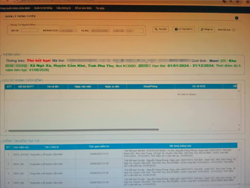 Phú Thọ rà soát toàn tỉnh sau vụ thẻ BHYT hết hạn dù đóng tiền cả năm