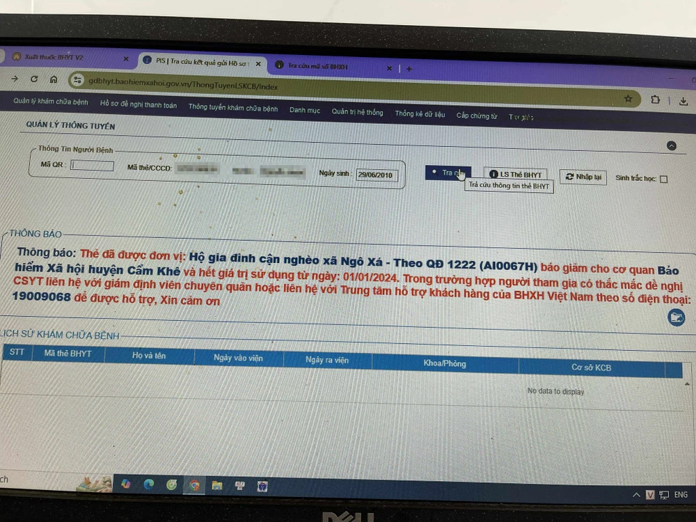 Đưa con đi khám phát hiện thẻ BHYT hết hạn dù mua từ đầu năm.jpg