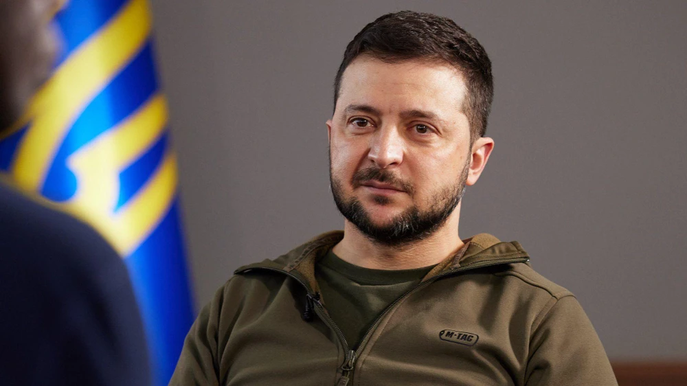 Tổng thống Ukraine Volodymyr Zelensky. Ảnh: RT