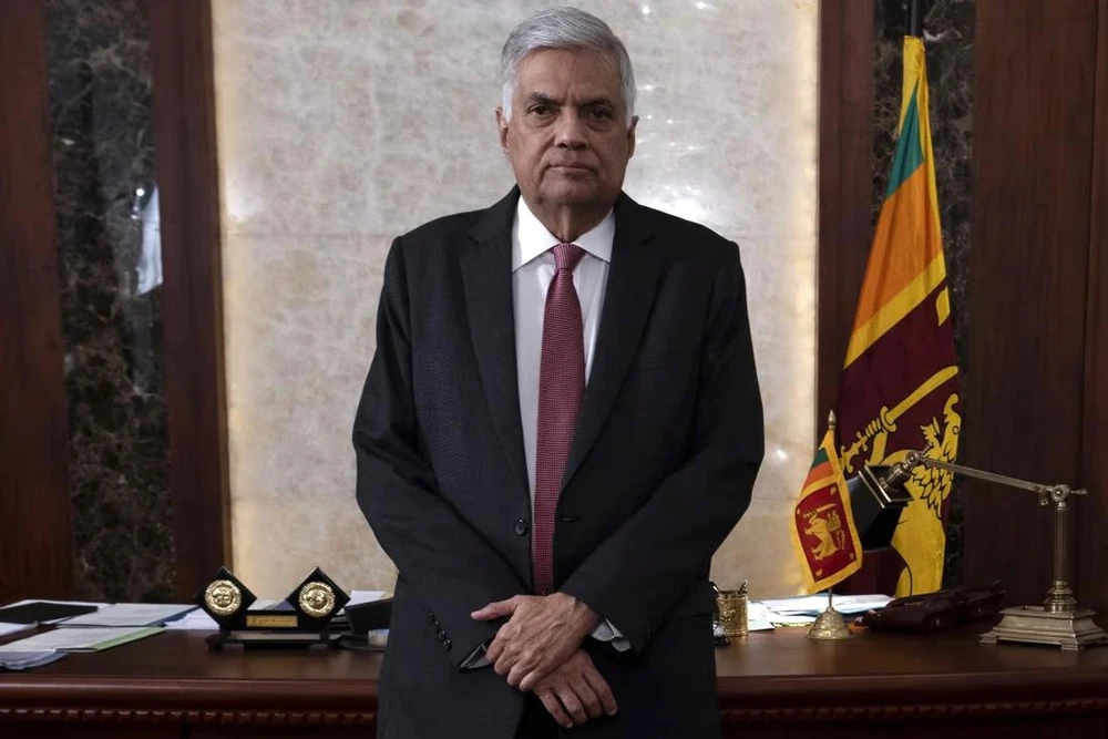 Thủ tướng Sri Lanka - ông Ranil Wickremesinghe. Ảnh: BLOOMBERG