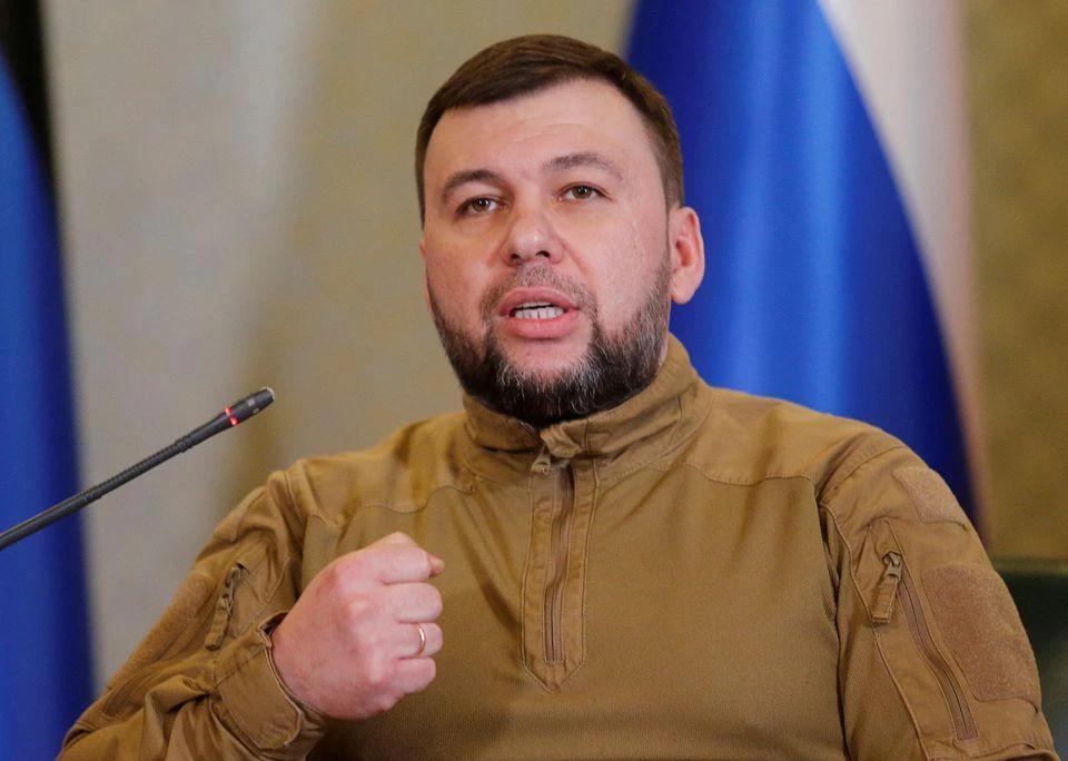 Người đứng đầu nước cộng hòa tự xưng Donetsk (DPR) - ông Denis Pushilin. Ảnh: REUTERS Người đứng đầu nước cộng hòa tự xưng Donetsk (DPR) - ông Denis Pushilin. Ảnh: REUTERS