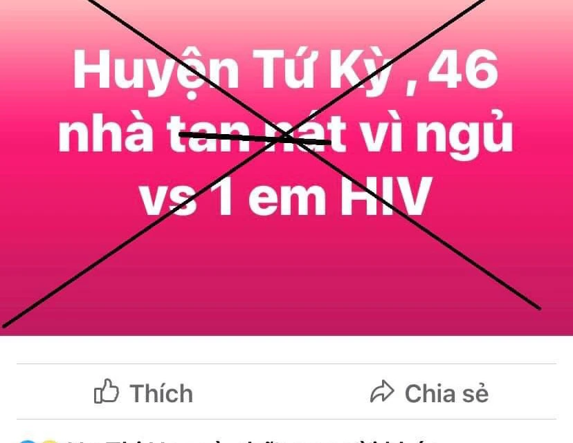 Bài viết chia sẻ nội dung không đúng sự thật. (Ảnh chụp màn hình)