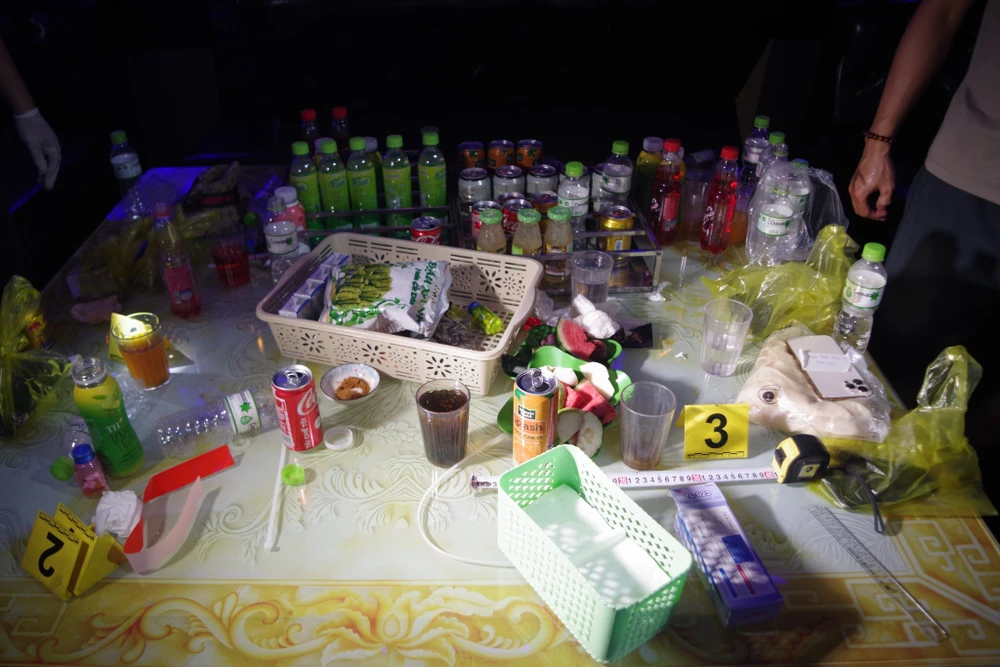 Tang vật thu giữ tại hiện trường. Ảnh: CA Hải Phòng