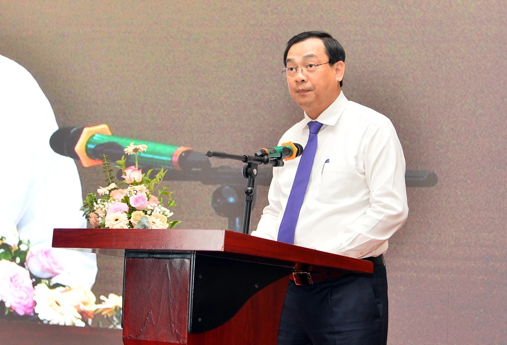 Cục trưởng Cục Du lịch Quốc gia Nguyễn Trùng Khánh phát biểu tại hội thảo. Ảnh: AV Nguyễn Trùng Khánh