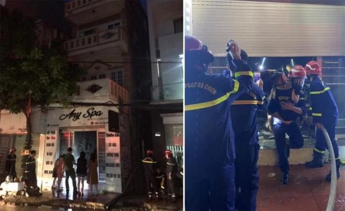 Hiện trường vụ cháy. Ảnh: CACC