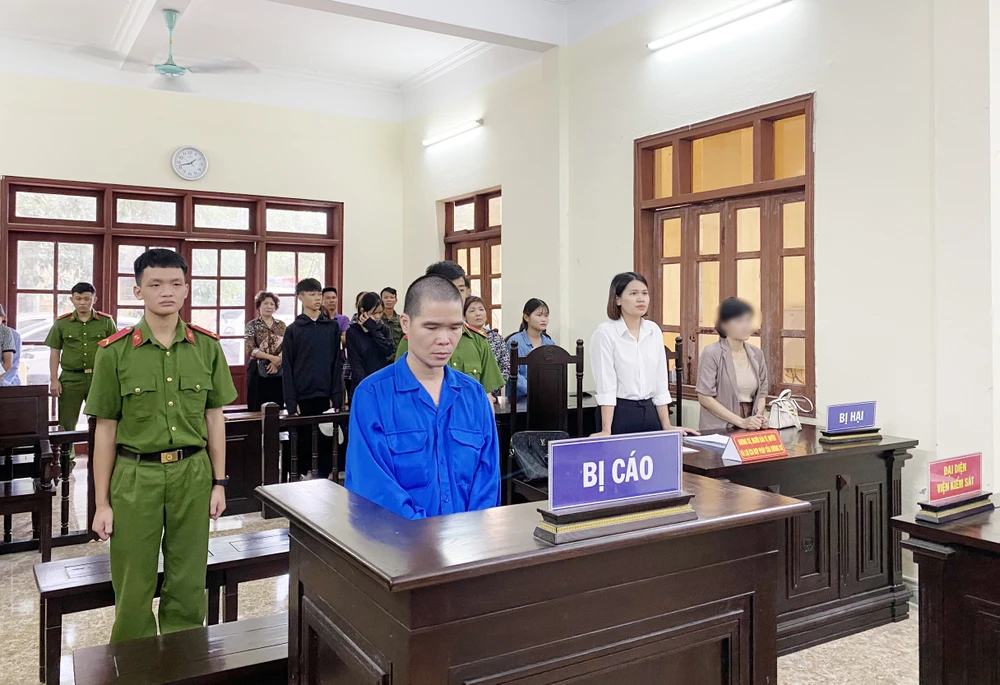 Trần Văn Luân tại phiên toà. Ảnh: AV