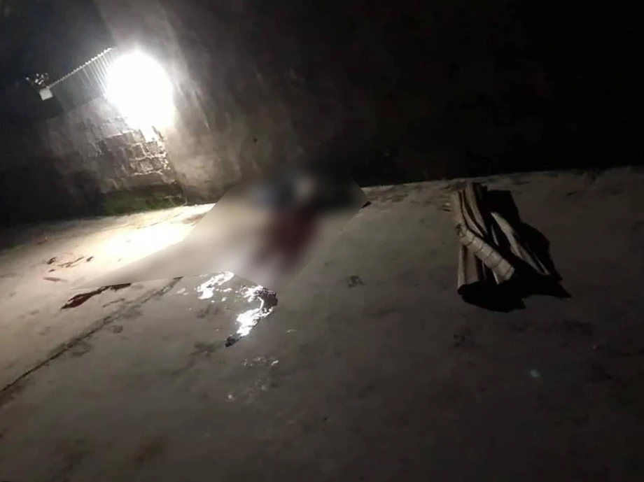 Hiện trường nơi xảy ra vụ việc.