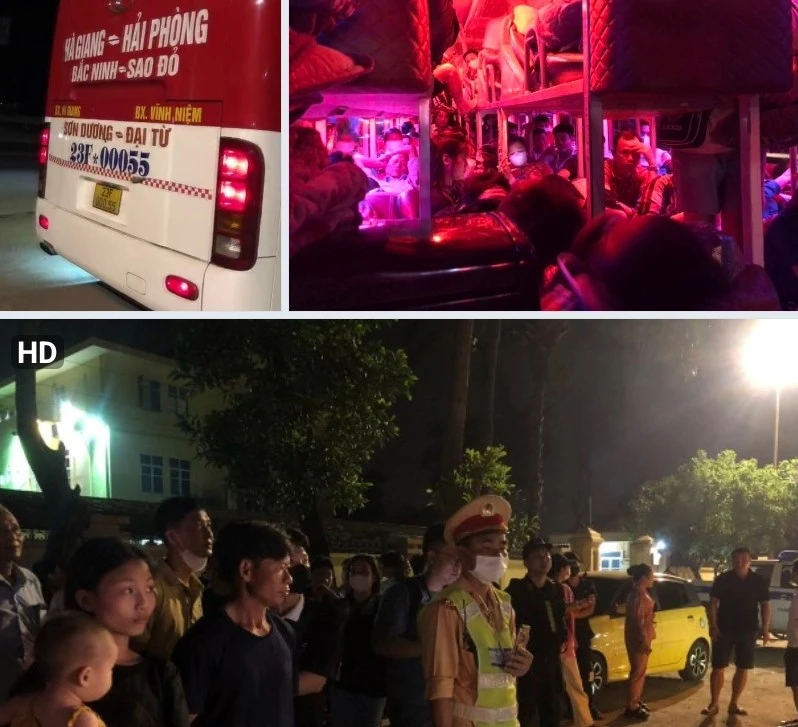 Kinh hoàng: Xe khách Hải Phòng - Hà Giang 43 chỗ, nhồi nhét chở tận 90 khách