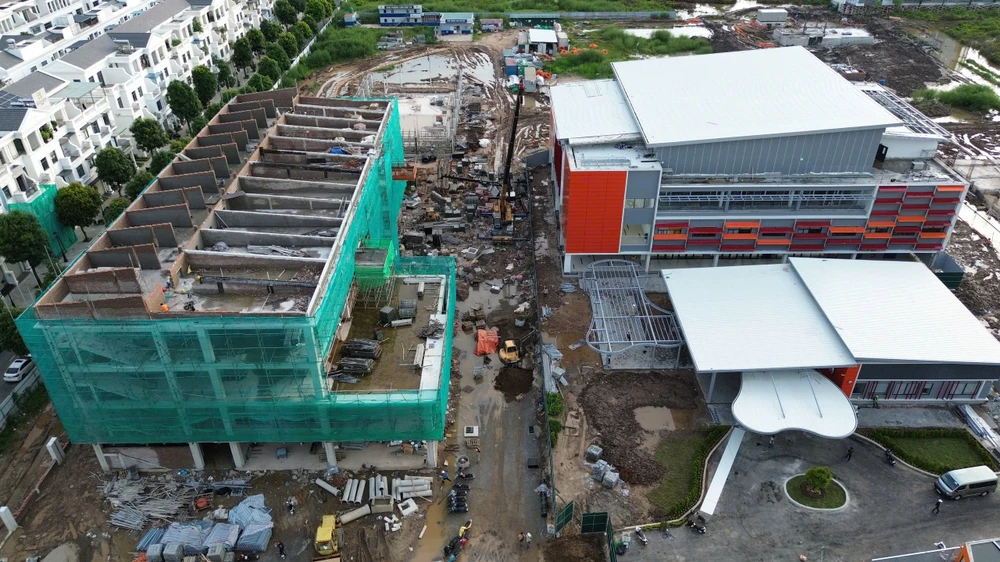 Trường quốc tế Singapore ở Hải Phòng bị xử phạt vì xây dựng không phép. Ảnh: NGỌC SƠN