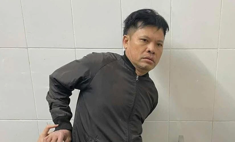 Nghi phạm Đỗ Văn Lưu, người bị tình nghi giết mẹ và anh trai vì mâu thuẫn chia tiền bán đất