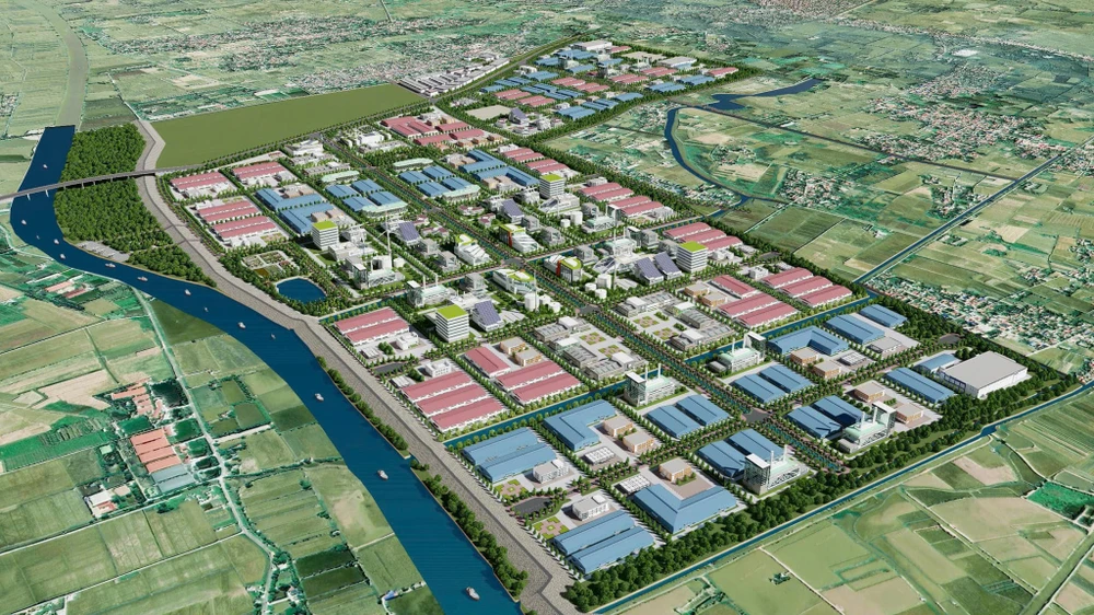 Phối cảnh khu công nghiệp Tiên Thanh