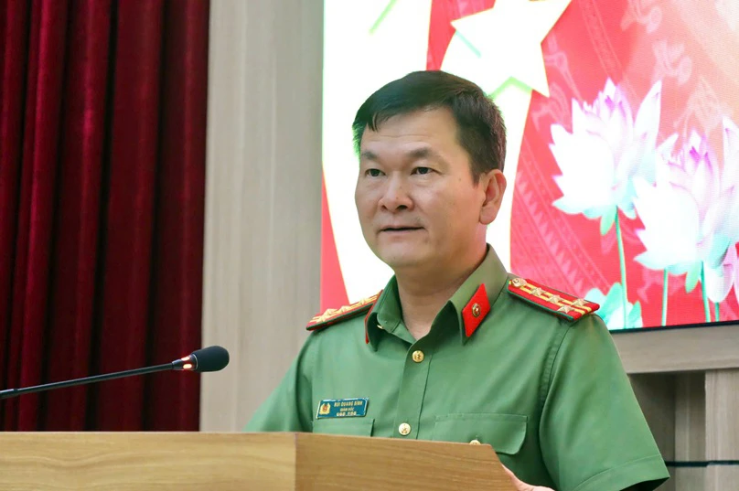 Đại tá Bùi Quang Bình được bổ nhiệm giữ vị trí Giám đốc Công an Hải Phòng sau sáp nhập. Ảnh: CAHD