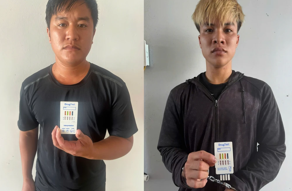 Đạo và Điển - 2 thanh niên dùng súng hơi tự chế bắn vỡ kính nhiều xe ô tô đang di chuyển trên cao tốc Hà Nội - Quảng Ninh. Ảnh: CAQN