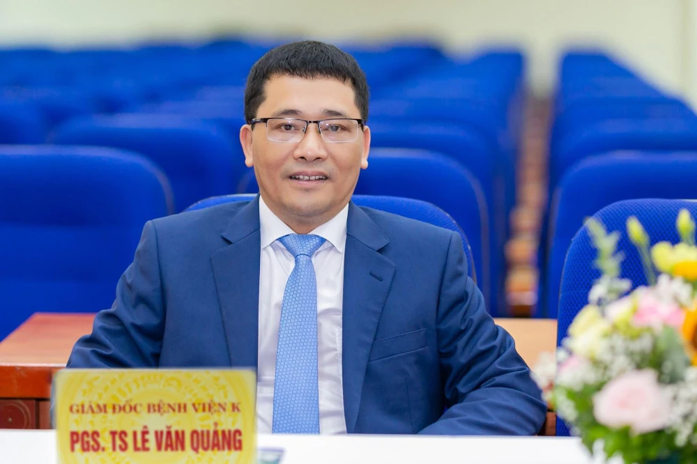 GS.TS Lê Văn Quảng - Giám đốc Bệnh viện K. GS.TS Lê Văn Quảng - Giám đốc Bệnh viện K.