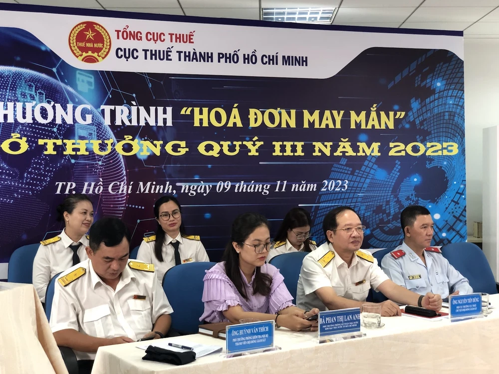 hóa đơn may mắn của Cục Thuế TP.HCM