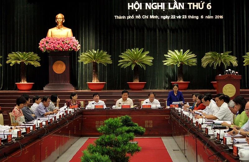 bí thư thăng tại phiên bế mạc hội nghị thành ủy