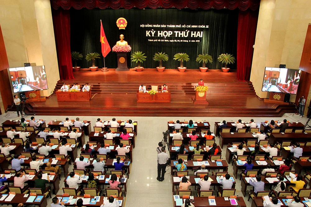 Toàn cảnh phiên khai mạc kỳ họp thứ 2 HĐND TP.HCM
