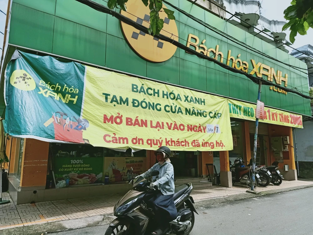 Bách Hóa Xanh đóng cửa liên tiếp nhiều cửa hàng. ẢNH: THU HÀ