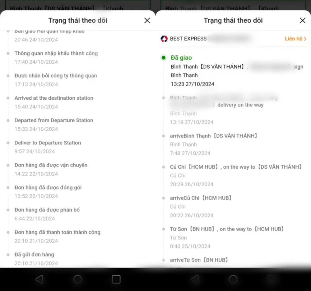 hàng hóa trên temu