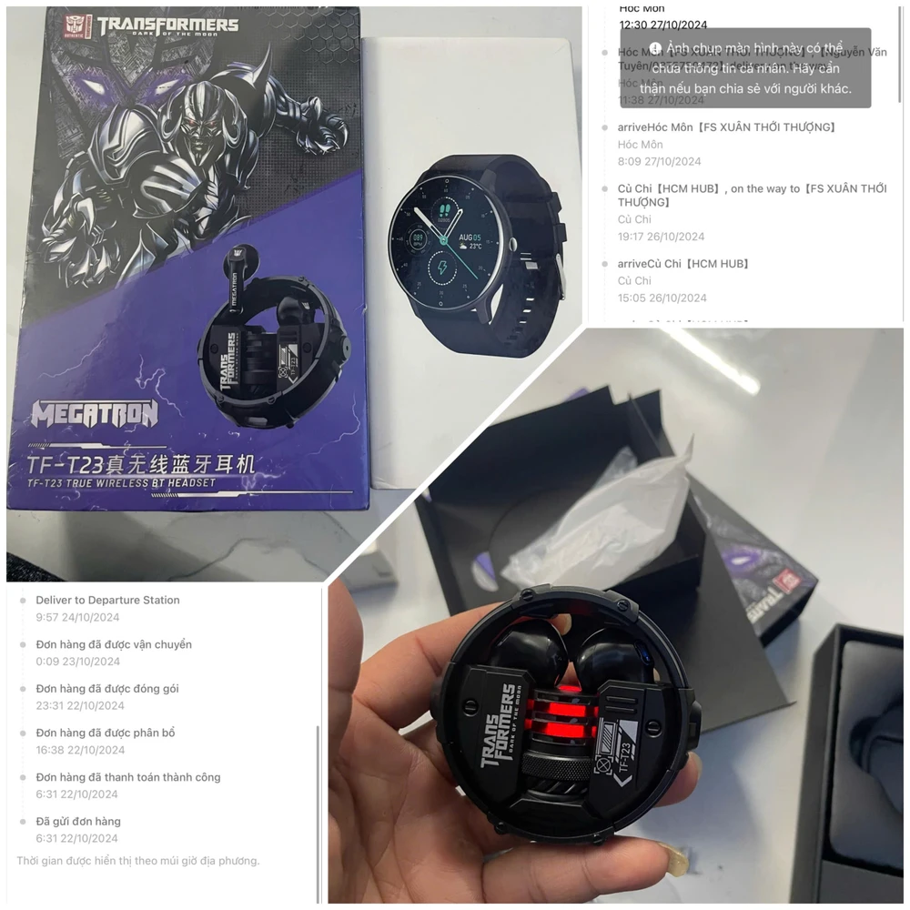 hàng hóa trên Temu