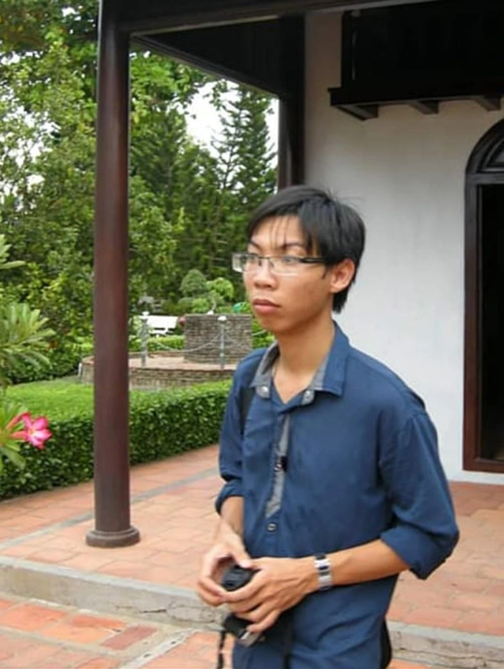 Tu nghiệp sinh Nguyễn Hải Bình trước ngày mất tích.